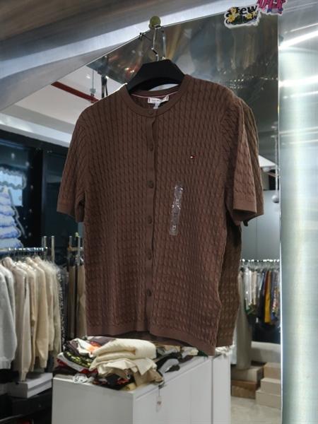 Tommy Hilfiger Cable Knit Short Sleeve Cardigan