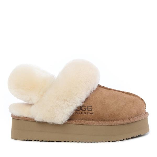 UGG AU Fur Banding Slipper