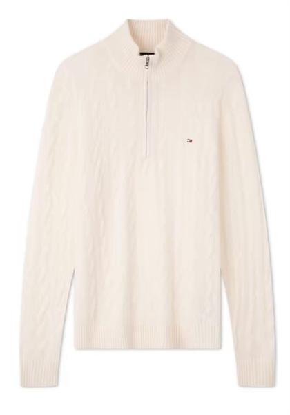 Tommy Hilfiger Cable Knit Quarter Zip Sweater