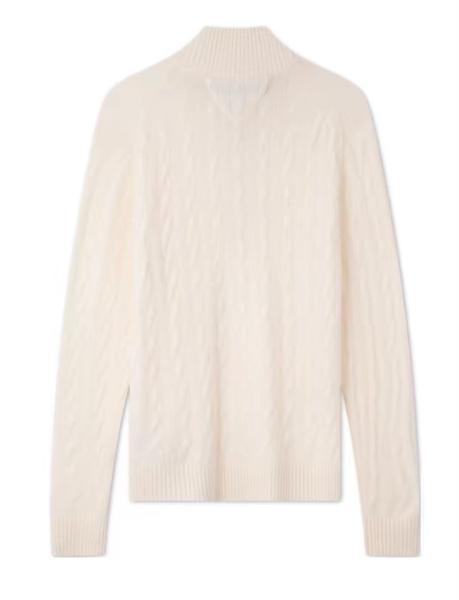 Tommy Hilfiger Cable Knit Quarter Zip Sweater