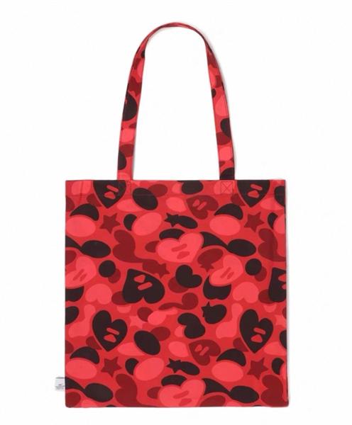 AAPE Heart Moonface Camo Tote Bag