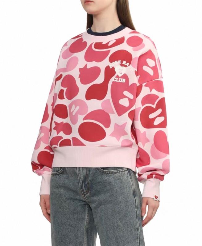 AAPE PINK CAMO SWEATER