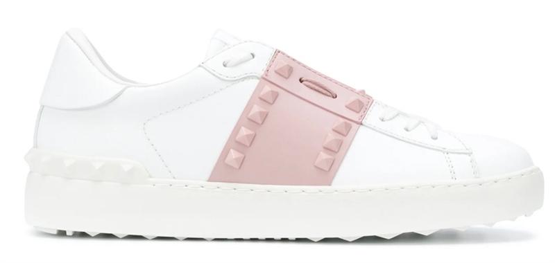 Valentino Garavani Pink Studded Sneakers