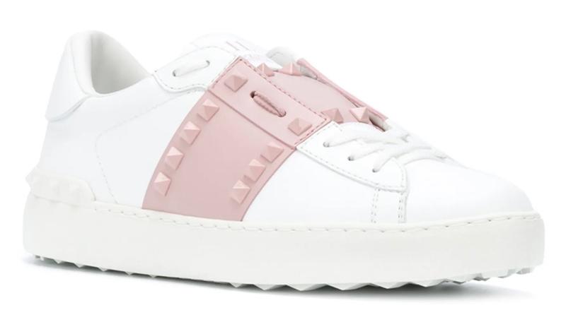 Valentino Garavani Pink Studded Sneakers
